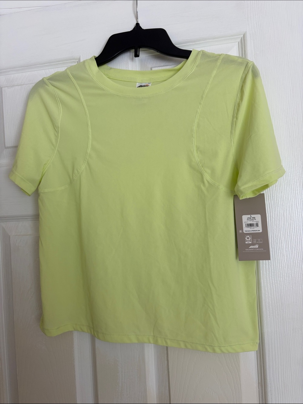 Avia Neon Limestone Mesh Seamed Tee Women’s size large